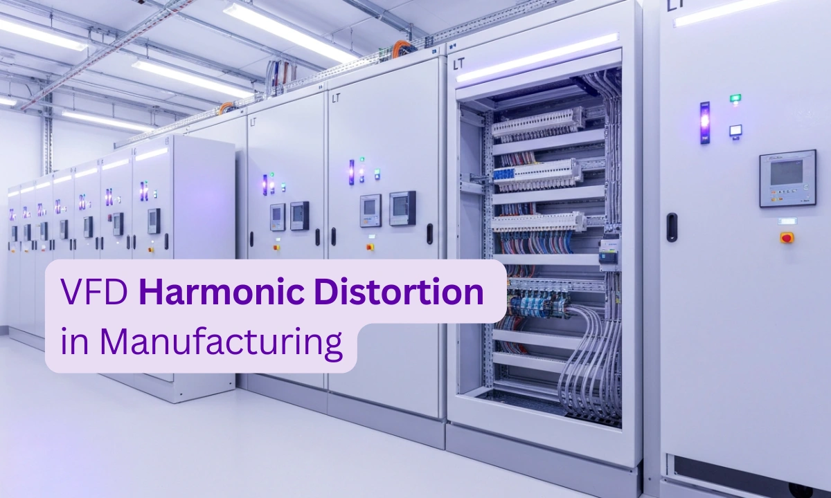 VFD harmonic distortion industrial control panel with active harmonic filter IEEE 519 compliance Q Sine Energy Solutions
